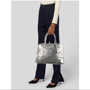 Marc Jacobs silver quilted leather bag